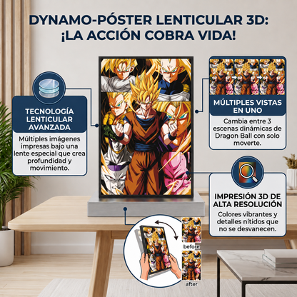 Póster lenticular 3D de Dragon Ball